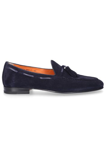 Loafer 13904 Kalbsleder Tassel Ziernaht blau