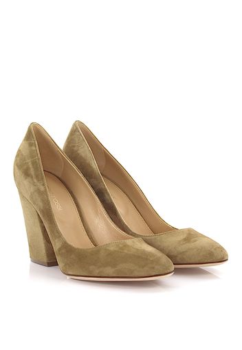 Pumps Kalbsleder  Veloursleder beige