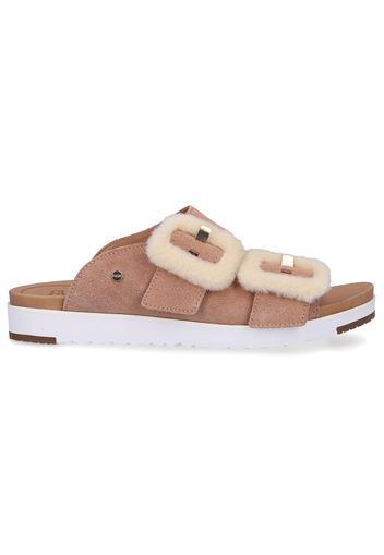 Sandalen FLUFF INDIO  Veloursleder Logo altrosa