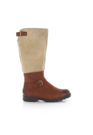 Stiefel DALEANE Kalbsleder  Schafsleder Zierschnalle beige braun