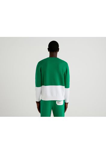 Benetton, Pullover Mit Farbblöcken In Grün Benettonxpantone™, taglia XXL, Grün, Herren