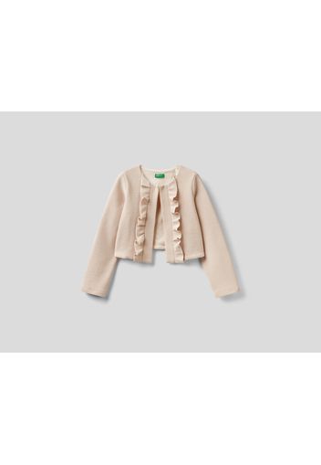 Benetton, Jacke Mit Lurex Und Rüschen, taglia , Hautfarbe, Kinder