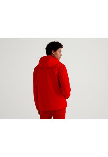 Benetton, Jacke &quot;rain Defender&quot; Mit Kapuze, taglia XXL, Rot, Herren