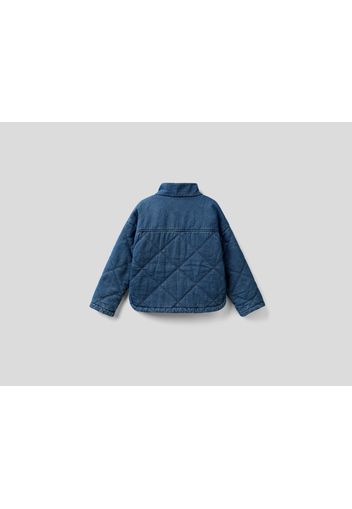 Benetton, Jacke Aus Gestepptem Denim, taglia , Blau, Kinder