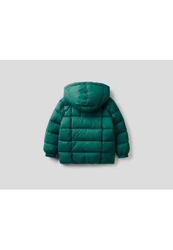 Benetton, Anorak Mit Innenfutter Aus Teddyfell, taglia , Grün, Kinder