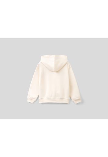 Benetton, Warmes Sweatshirt Mit Pailletten, taglia , Pastellrosa, Kinder