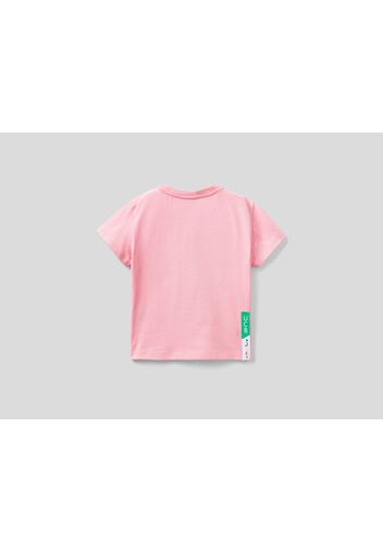 Benetton, T-shirt Mit Fotoprint Jccxucb, taglia , Pink, Kinder