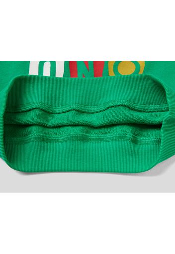 Benetton, Sweatshirt In 100% Bio-baumwolle, taglia , Grün, Kinder