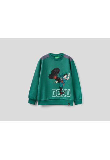 Benetton, Warmes Sweatshirt &quot;my Hero Academia&quot;, taglia , Gelb, Kinder