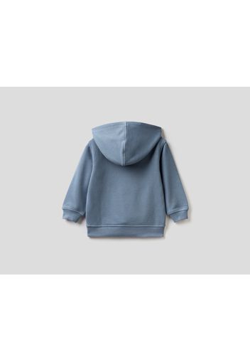 Benetton, Sweatshirt Mit Kängurutasche, taglia , Taubenblau, Kinder