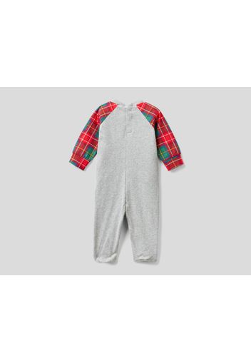 Benetton, Teddy-strampler Aus 100% Baumwolle, taglia 50, Grau, unisex