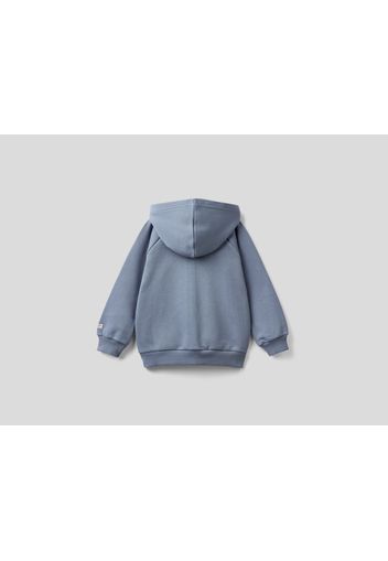 Benetton, Sweatshirt Aus Bio-baumwolle Mit Kapuze, taglia , Taubenblau, Kinder