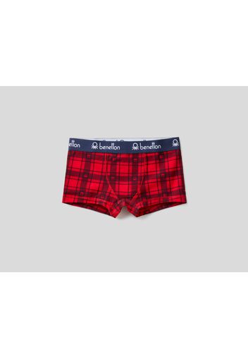 Benetton, Tartan-boxershorts, taglia 90, Rot, Kinder