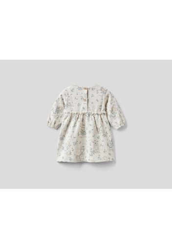 Benetton, Kleid Mit Prinzessinnen-print, taglia , Cremeweiss, Kinder