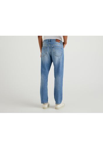 Benetton, Cropped-jeans, taglia 29, Blassblau, Herren