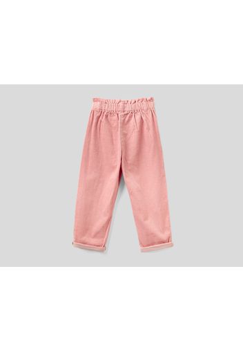 Benetton, Hose Aus Cordstoff, taglia , Pastellrosa, Kinder