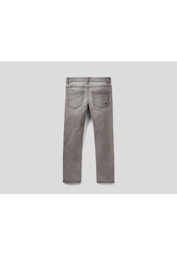 Benetton, Five-pocket-jeans Im Skinny-fit, taglia , Grau, Kinder