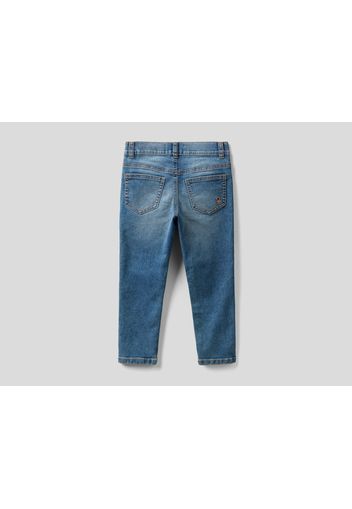 Benetton, Skinny-fit-jeans Mit Vintage-effekt, taglia , Blassblau, Kinder