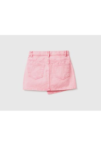 Benetton, Minirock Mit Knöpfen, taglia 2XL, Pink, female