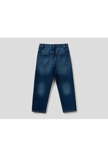 Benetton, Loose Fit-jeans Aus Denim &quot;eco-recycle&quot;, taglia , Dunkelblau, Kinder