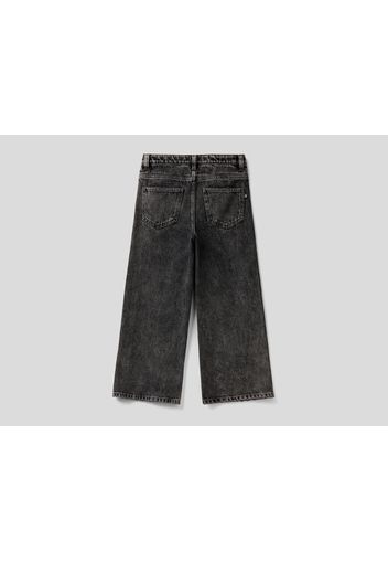 Benetton, Wide-fit-jeans Aus Denim &quot;eco-recycle&quot;, taglia , Schwarz, Kinder