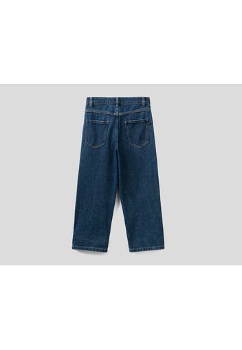 Benetton, Slouchy-jeans Aus Denim &quot;eco-recycle&quot;, taglia , Dunkelblau, Kinder