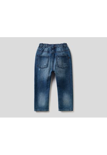 Benetton, Slim-fit-jeans Aus Denim &quot;eco-recycle&quot;, taglia , Dunkelblau, Kinder