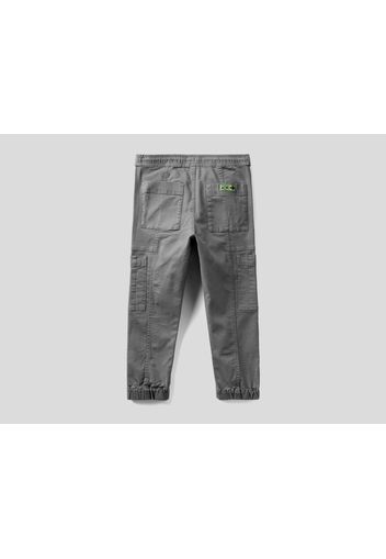 Benetton, Cargohose Mit Tunnelzug, taglia , Grau, Kinder