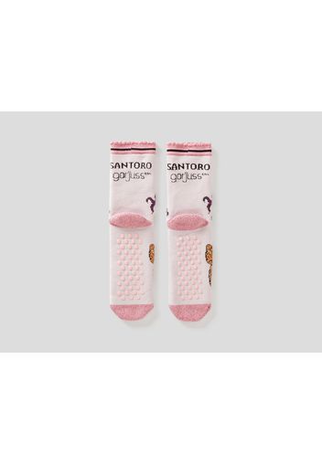 Benetton, Rutschfeste Socken Gorjuss, taglia 20-24, Zartrosa, Kinder