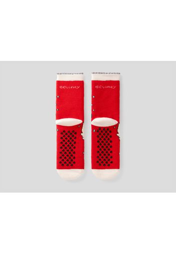 Benetton, Weihnachtliche Socken Mit Daisy Duck, taglia 20-24, Rot, Kinder