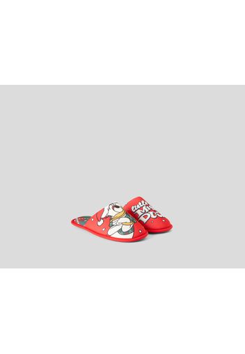 Benetton, Weihnachtliche Pantoffeln Mit Daisy Duck, taglia 28-29, Rot, Kinder