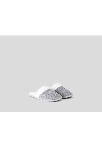 Benetton, Rutschfeste Pantoffeln, taglia 35, Grau, Damen