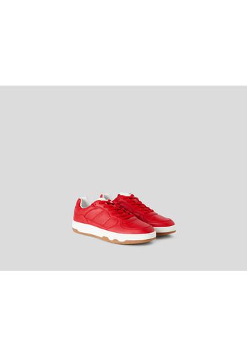 Benetton, Flache Sneakers In Rot, taglia 36, Rot, Herren