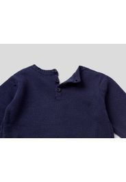 Benetton, Pullover Mit Weihnachtlichen Intarsienarbeiten, taglia , Dunkelblau, Kinder