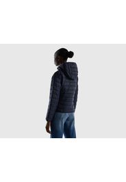 Benetton, Wattierte Jacke Mit Wattierung Aus Recycelter Watte, taglia L, Dunkelblau, female