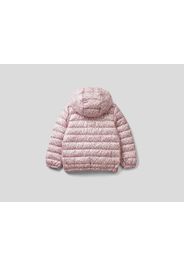 Benetton, Wattierte Jacke Mit Musterprint, taglia , Zartrosa, Kinder