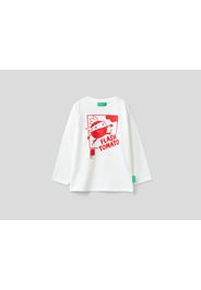 Benetton, Shirt In Cremeweiß Benettonxpantone™, taglia , Cremeweiss, Kinder