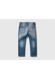 Benetton, Five-pocket-jeans Im Slim Fit, taglia , Blassblau, Kinder