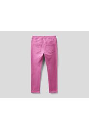 Benetton, Jeggings Aus Stretchigem Sweatstoff, taglia , Zyklame, Kinder