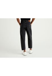 Benetton, Cropped-jeans In 100% Baumwolle, taglia 29, Schwarz, Herren