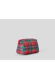 Benetton, Beautycase Mit Tartan-design, taglia OS, Bunt, Damen