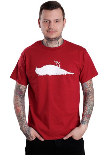 Atticus - Bird Maroon/White - - T-Shirts