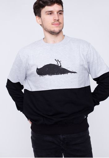 Atticus - Bird Block Heather Grey/Black - Sweater