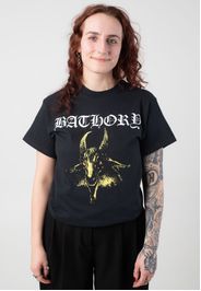Bathory - Goat (Yellow) - T-Shirt - Schwarz - L - 100% Baumwolle,Jersey