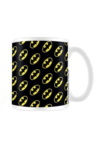 Batman - Logo Pattern White -