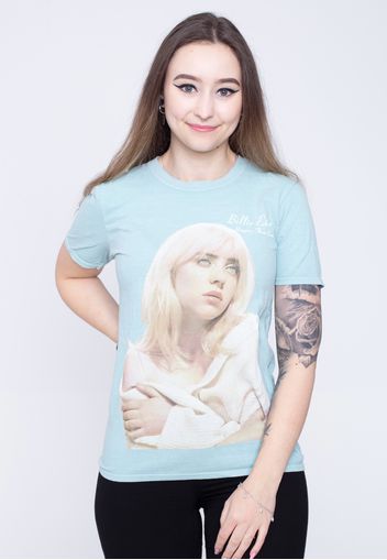 Billie Eilish - Happier Than Ever Mint Green - - T-Shirts