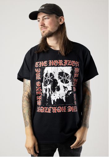 Bring Me The Horizon - Metal Logo Skull - - T-Shirts