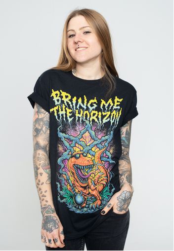 Bring Me The Horizon - Smoking Dinosaur - - T-Shirts