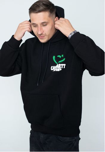 Carhartt Wip - Hooded Happy Script Black - Hoodies