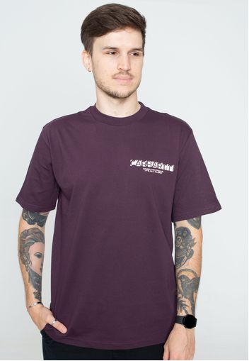 Carhartt Wip - Natural Surveillance Dark Plum - - T-Shirts